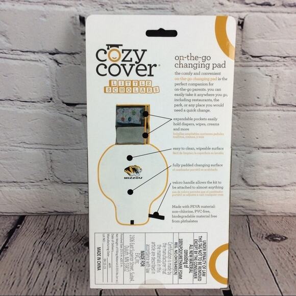 NCAA Missouri Tigers Cozy Cover Diaper Changing Pad Tailgating Game Day - Picture 5 of 5